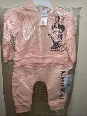 Disney Pink Minnie Mouse Infant Sweatshirt & Joggers Set